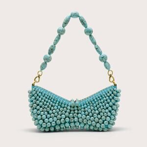 NEW Cult Gaia Mercier Mini Shoulder Bag in Ibiza Turquoise